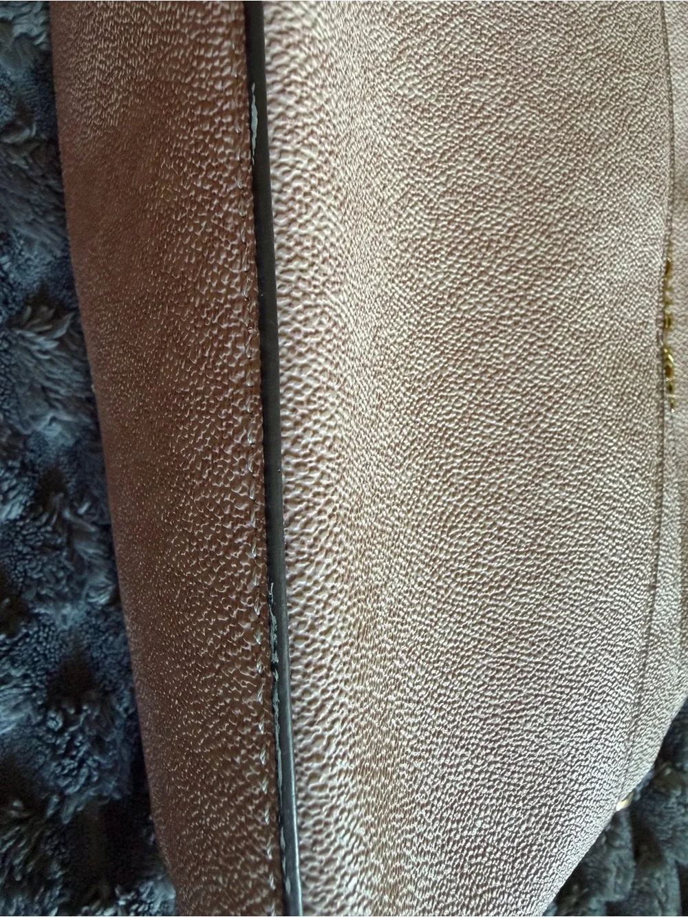 Michael Kors Cream Crossbody Bag with Pink Strap and Gold Hardware